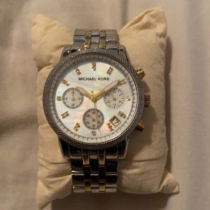 Michael Kors Watch - silver and gold